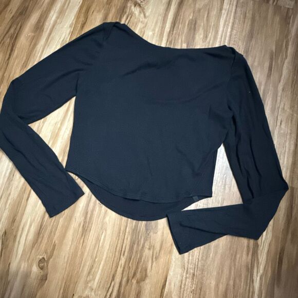 Lululemon Modal Silk Twist-Back Yoga Long Sleeve Shirt Size 4 - Picture 6 of 7